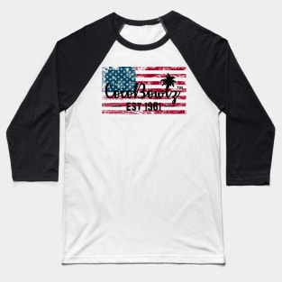 CocoBowlz Est 1981 American Flag Tee Shirt Baseball T-Shirt